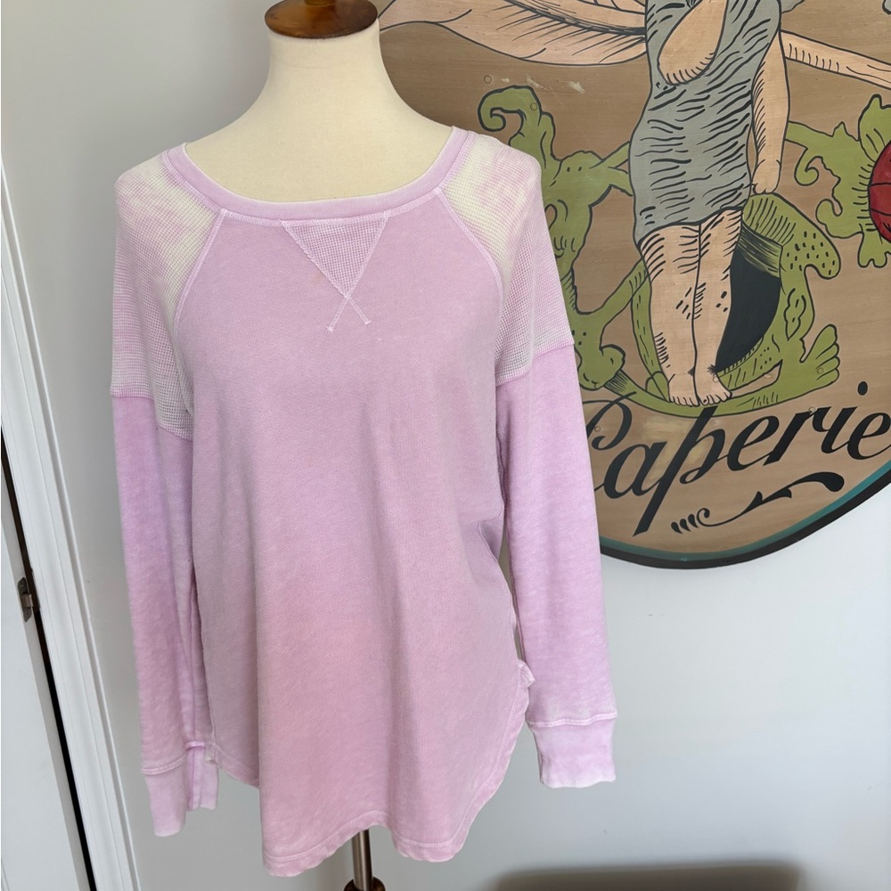Women's Pink Long Sleeve Top